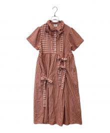 merry jenny（メリージェニー）の古着「リボンがいっぱいワンピース 282420303501-02」｜レッド