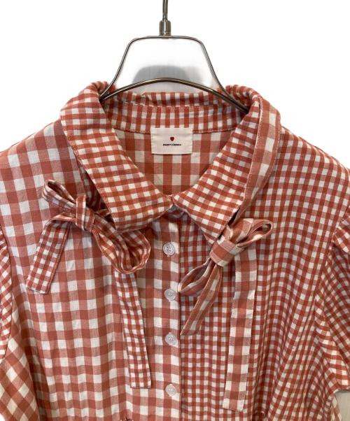 merry jenny（メリージェニー）merry jenny (メリージェニー) リボンがいっぱいワンピース 282420303501-02 レッド サイズ:FREEの古着・服飾アイテム