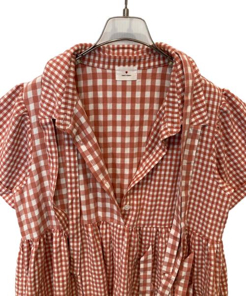 merry jenny（メリージェニー）merry jenny (メリージェニー) リボンがいっぱいワンピース 282420303501-02 レッド サイズ:FREEの古着・服飾アイテム