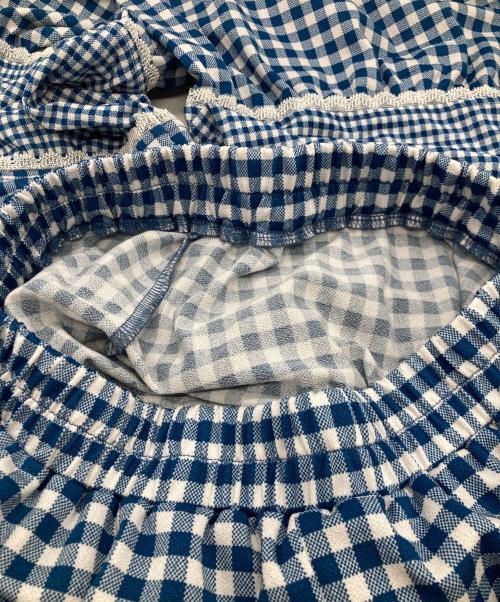 Candy Stripper（キャンディーストリッパー）Candy Stripper (キャンディーストリッパー) チェック フレア パンツ 1231707 ブルー サイズ:2の古着・服飾アイテム