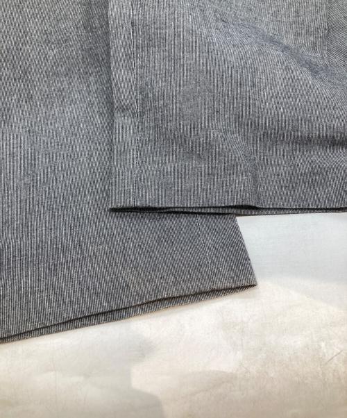 HUMAN WOMAN（ヒューマンウーマン）HUMAN WOMAN (ヒューマンウーマン) ピケスウェードストレートパンツ 	077-4230001 グレー サイズ:S 未使用品の古着・服飾アイテム