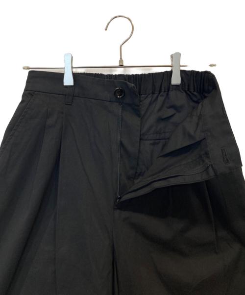 JOURNAL STANDARD relume（ジャーナルスタンダード レリューム）JOURNAL STANDARD relume (ジャーナルスタンダード レリューム) コットンツイル2タックパンツ 25030462720010 ブラック サイズ:38の古着・服飾アイテム