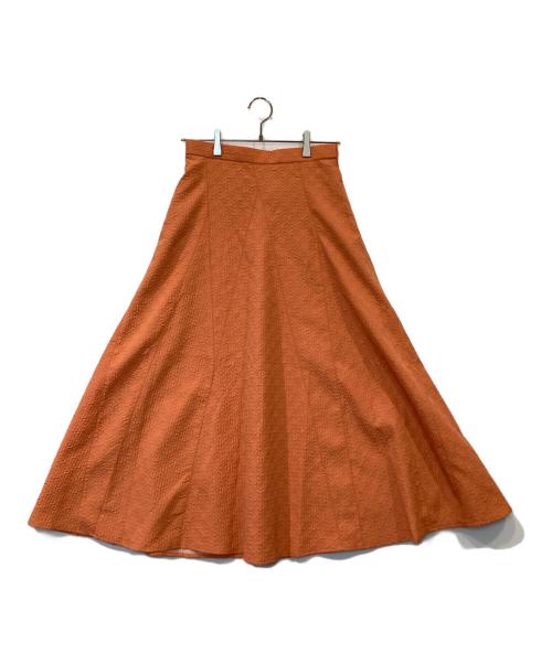 LOUNIE（ルーニー）LOUNIE (ルーニー) ジャガードスカート オレンジ サイズ:38の古着・服飾アイテム