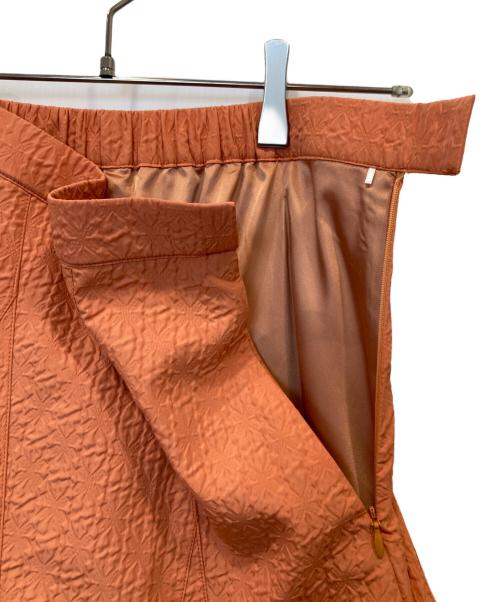 LOUNIE（ルーニー）LOUNIE (ルーニー) ジャガードスカート オレンジ サイズ:38の古着・服飾アイテム