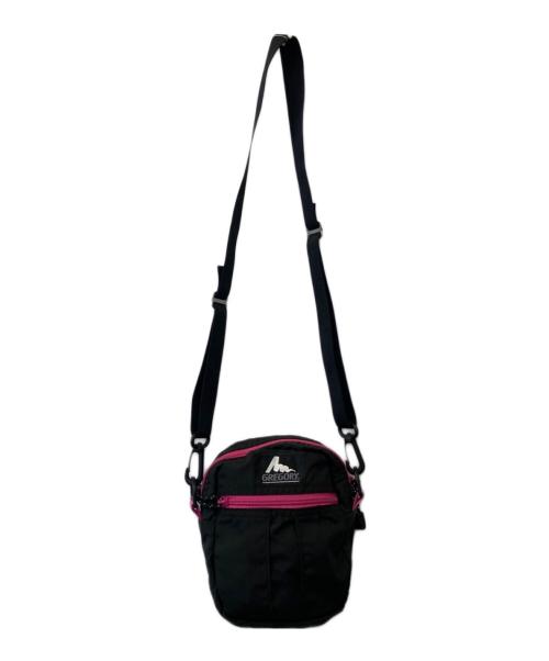 GREGORY（グレゴリー）GREGORY (グレゴリー) ショルダーポーチ ブラック×ピンクの古着・服飾アイテム