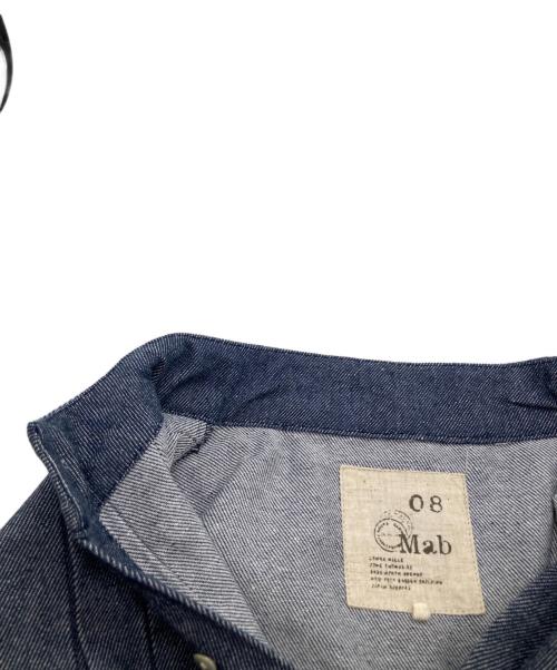 08MAB（ゼロハチマブ）08MAB (ゼロハチマブ) コットンリネンデニム太タックワンピース CF-1223HF881 インディゴ サイズ:FREEの古着・服飾アイテム