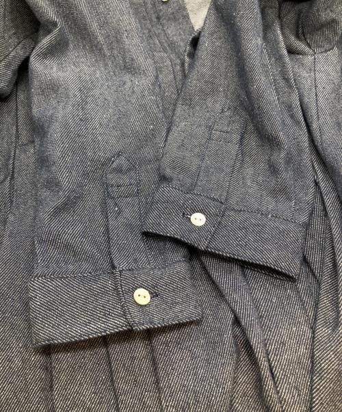 08MAB（ゼロハチマブ）08MAB (ゼロハチマブ) コットンリネンデニム太タックワンピース CF-1223HF881 インディゴ サイズ:FREEの古着・服飾アイテム