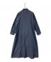 08MAB (ゼロハチマブ) コットンリネンデニム太タックワンピース CF-1223HF881 インディゴ サイズ:FREE：5000円