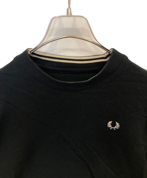 FRED PERRY（フレッドペリー）FRED PERRY (フレッドペリー) Reluxed Pique T-shirt / リラクストピケTシャツ FZ5426 ブラック サイズ:バスト79～87　身長160～166の古着・服飾アイテム