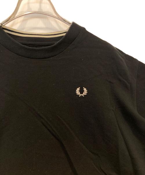 FRED PERRY（フレッドペリー）FRED PERRY (フレッドペリー) Reluxed Pique T-shirt / リラクストピケTシャツ FZ5426 ブラック サイズ:バスト79～87　身長160～166の古着・服飾アイテム