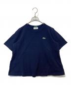 LACOSTEラコステ）の古着「鹿の子ショートスリーブカットソー　TF110LJ」｜ネイビー