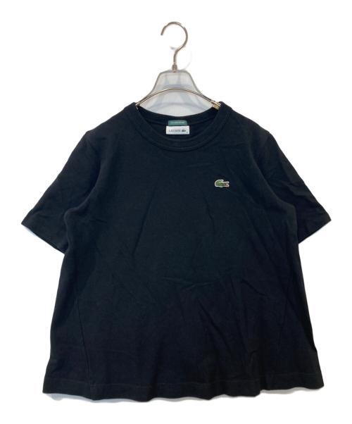 LACOSTE（ラコステ）LACOSTE (ラコステ) 鹿の子ショートスリーブカットソー　TF110LJ ブラック サイズ:38の古着・服飾アイテム