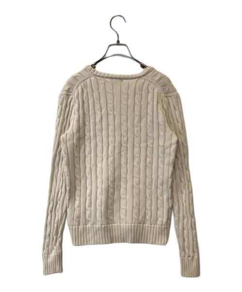 POLO RALPH LAUREN（ポロ・ラルフローレン）POLO RALPH LAUREN (ポロ・ラルフローレン) ケーブルニット ベージュ サイズ:Sの古着・服飾アイテム