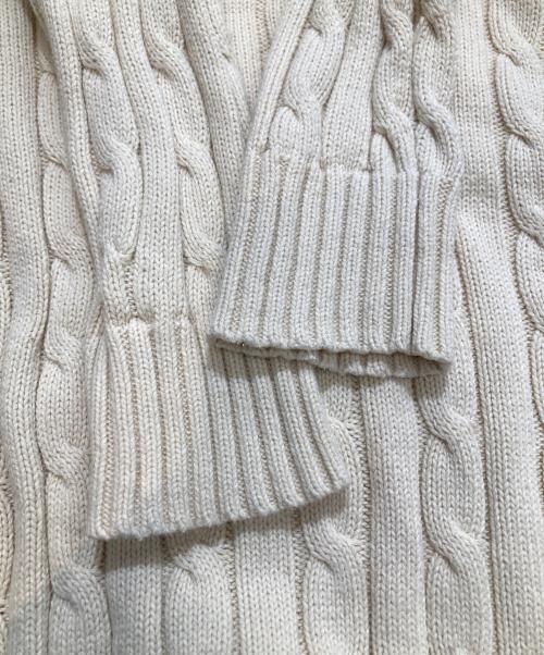 POLO RALPH LAUREN（ポロ・ラルフローレン）POLO RALPH LAUREN (ポロ・ラルフローレン) ケーブルニット ベージュ サイズ:Sの古着・服飾アイテム