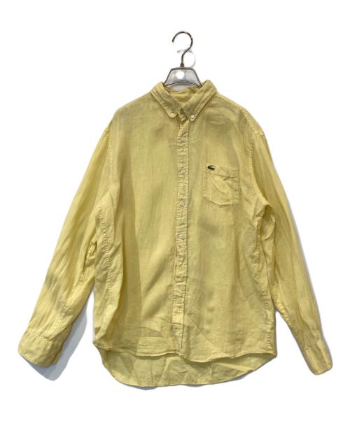 LACOSTE（ラコステ）LACOSTE (ラコステ) リネンシャツ CH5667 イエロー サイズ:Mの古着・服飾アイテム