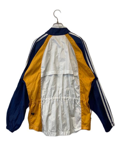 adidas（アディダス）adidas (アディダス) ナイロンジャケット ネイビー×ホワイト サイズ:Sの古着・服飾アイテム