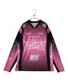 mahagrid（マハグリッド）の古着「MGD RACING JERSEY エムジーディー レーシング ジャージ MG2DSMT554APKM」｜ピンク
