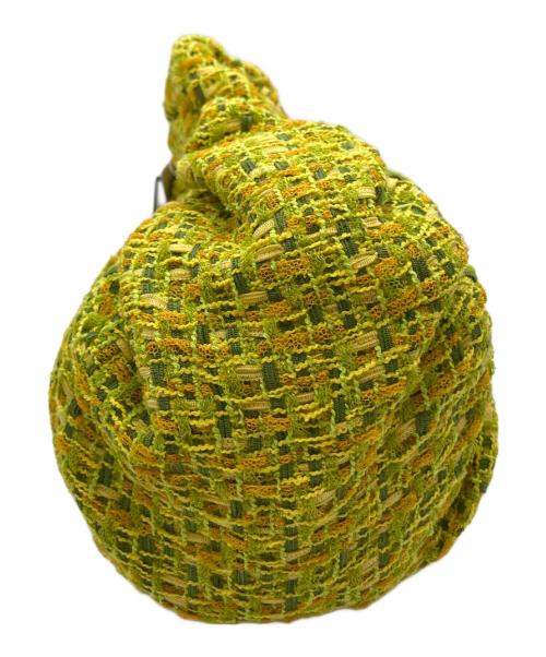 HELOYSE（エロイーズ）HELOYSE (エロイーズ) Croissant summer tweed BAG MINI 	H-267 バッグ 黄緑 未使用品の古着・服飾アイテム