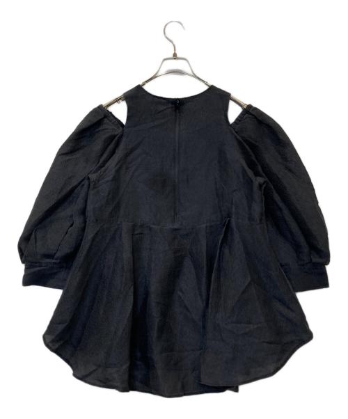 LE PHIL（ル フィル）LE PHIL (ル フィル) シアージャガードブラウス 534-2110407 ブラック サイズ:FREEの古着・服飾アイテム