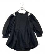 LE PHILル フィル）の古着「シアージャガードブラウス 534-2110407」｜ブラック