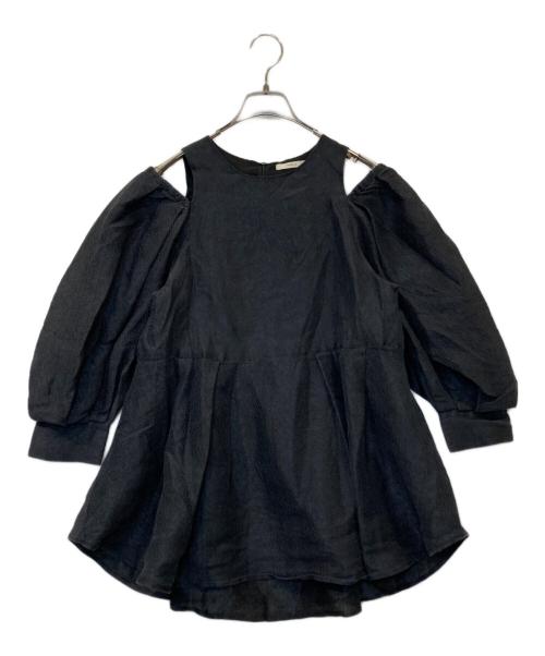 LE PHIL（ル フィル）LE PHIL (ル フィル) シアージャガードブラウス 534-2110407 ブラック サイズ:FREEの古着・服飾アイテム