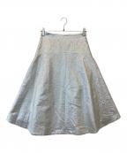 BORDERS at BALCONYボーダーズアットバルコニー）の古着「ラメスカート　BD2021-3H-24」｜シルバー