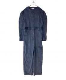 CLANE（クラネ）の古着「CORDUROY JUMPSUIT 17112-5322 ジャンプスーツ」｜ネイビー