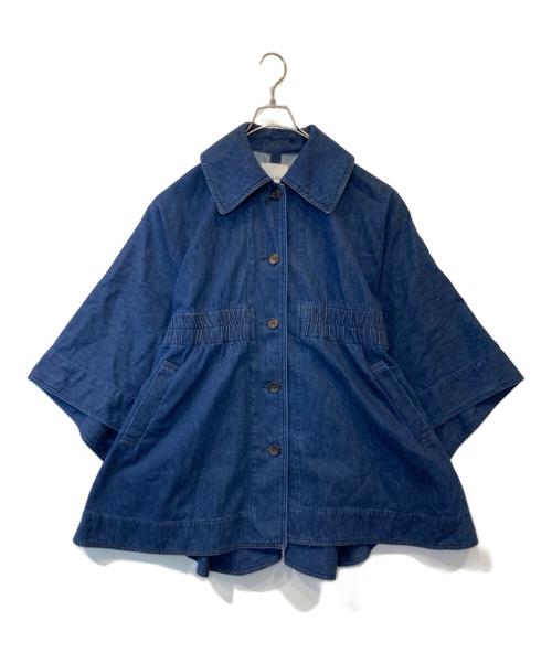 CLANE（クラネ）CLANE (クラネ) DENIM CAPE COAT コート インディゴ サイズ:FREEの古着・服飾アイテム