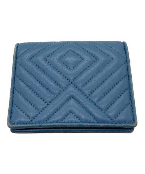 PRADA（プラダ）PRADA (プラダ) NAPPA IMPUNTURE 二つ折り財布 1MV204 107A スカイブルーの古着・服飾アイテム