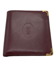 Cartier（カルティエ）の古着「2つ折り財布」｜ボルドー