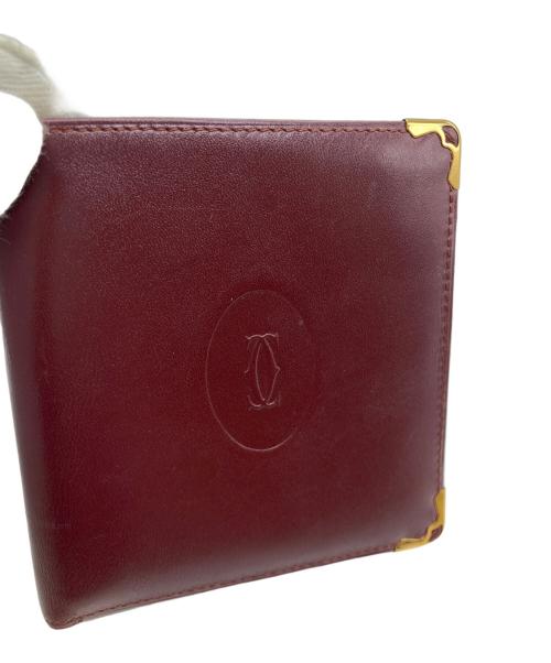 Cartier（カルティエ）Cartier (カルティエ) 2つ折り財布 ボルドーの古着・服飾アイテム