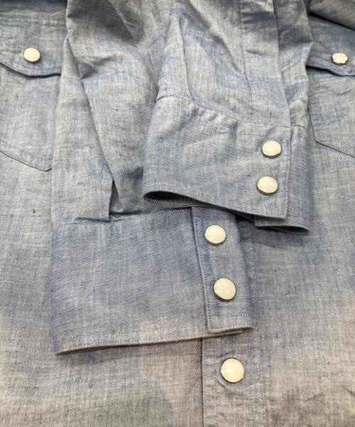 RING JACKET（リングジャケット）RING JACKET (リングジャケット) ウエスタンシャツ　56102S50X ブルー サイズ:Lの古着・服飾アイテム