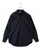 ULTERIORアルテリア）の古着「ウォッシュド コットンナイロン シャンブレー ポプリンシャツ ULSH51-HC178-A」｜ブラック