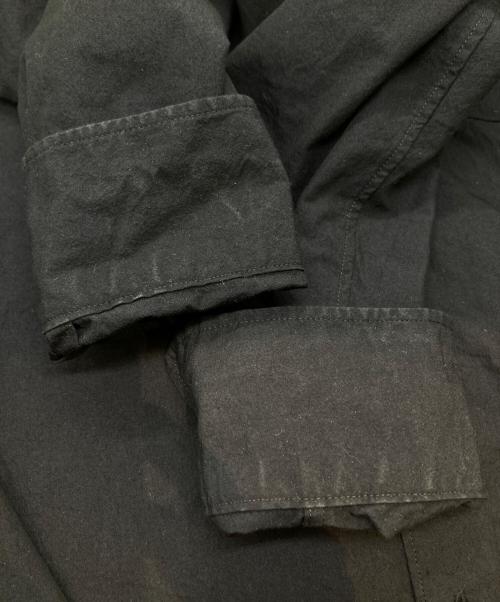 ULTERIOR（アルテリア）ULTERIOR (アルテリア) ウォッシュド コットンナイロン シャンブレー ポプリンシャツ ULSH51-HC178-A ブラック サイズ:4の古着・服飾アイテム