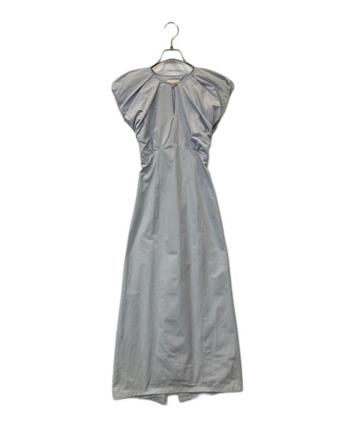 eimy istoire（エイミーイストワール）eimy istoire (エイミーイストワール) ショルダーデザインバックオープンワンピース 1125330230-0 スカイブルー サイズ:Sの古着・服飾アイテム