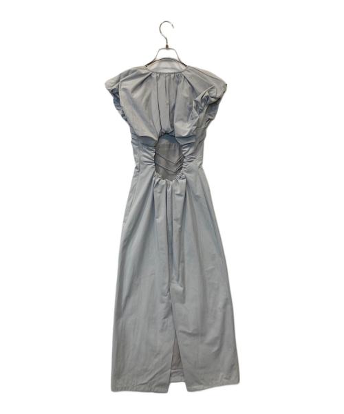 eimy istoire（エイミーイストワール）eimy istoire (エイミーイストワール) ショルダーデザインバックオープンワンピース 1125330230-0 スカイブルー サイズ:Sの古着・服飾アイテム