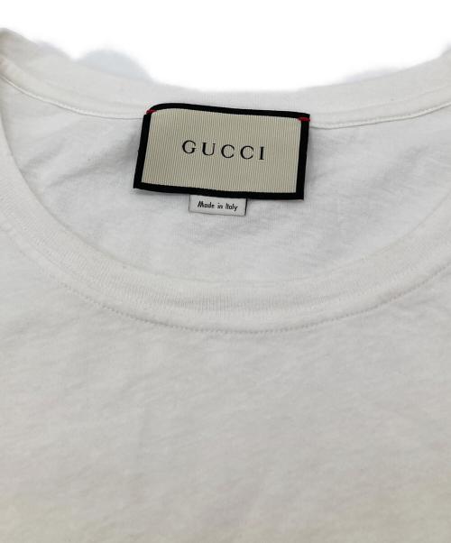 GUCCI（グッチ）GUCCI (グッチ) ロゴ ウォッシュドオーバーサイズ Tシャツ　440103-X3F05 ホワイト サイズ:Sの古着・服飾アイテム