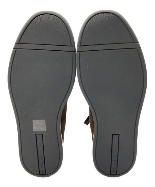 PRADA（プラダ）PRADA (プラダ) スエードスニーカー　4E3507 ブラウン サイズ:６　1/2の古着・服飾アイテム