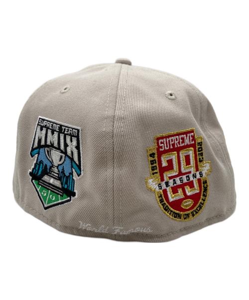 SUPREME（シュプリーム）Supreme (シュプリーム) New Era (ニューエラ) 23AW Championships Box Logo キャップ ベージュ サイズ:7 3/8の古着・服飾アイテム
