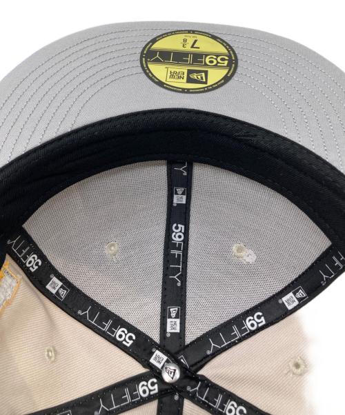 SUPREME（シュプリーム）Supreme (シュプリーム) New Era (ニューエラ) 23AW Championships Box Logo キャップ ベージュ サイズ:7 3/8の古着・服飾アイテム