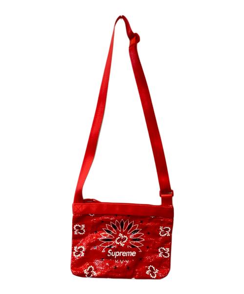 SUPREME（シュプリーム）SUPREME (シュプリーム) Supreme Bandana Tarp Side Bag レッドの古着・服飾アイテム