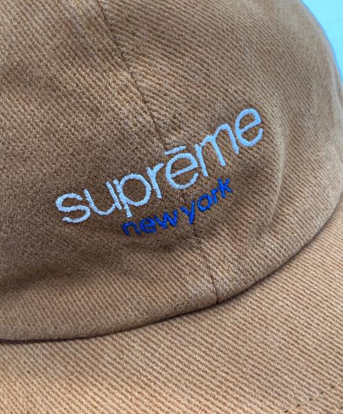 SUPREME（シュプリーム）Supreme (シュプリーム) クラシックロゴ6パネルキャップ ブラウンの古着・服飾アイテム