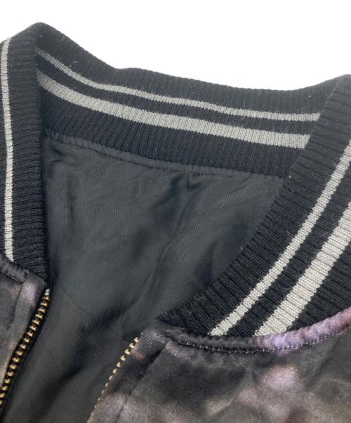 LAD MUSICIAN（ラッドミュージシャン）LAD MUSICIAN (ラッドミュージシャン) SATIN RAIN FLOWER BLOUSON（サテンレインフラワーブルゾン）　2122-354 ブラック サイズ:44の古着・服飾アイテム