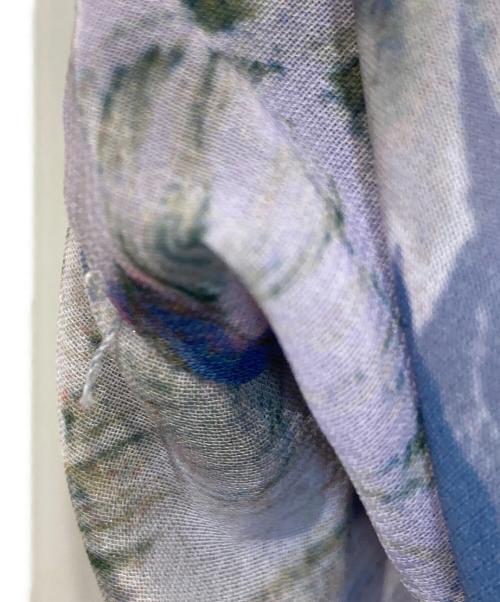 JILL BY JILLSTUART（ジル バイ ジルスチュアート）JILL BY JILLSTUART (ジル バイ ジルスチュアート) ビッグシアーフラワープリントワンピース　125-2240051 ブルー サイズ:FREEの古着・服飾アイテム