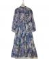 JILL BY JILLSTUART (ジル バイ ジルスチュアート) ビッグシアーフラワープリントワンピース　125-2240051 ブルー サイズ:FREE：6000円