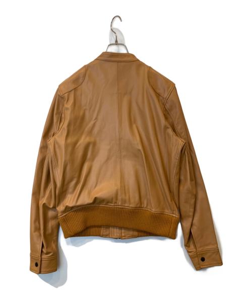BEAMS（ビームス）BEAMS (ビームス) シングルライダースジャケット/ラムレザージャケット/4218-0116-856 ブラウン サイズ:Lの古着・服飾アイテム