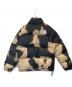 THE NORTH FACE SUPREME (シュプリーム) Bleached Denim Print Nuptse Jacket（ブリーチデニムプリント ヌプシジャケット）　ダウンジャケット ブラック×ブラウン サイズ:M：65000円