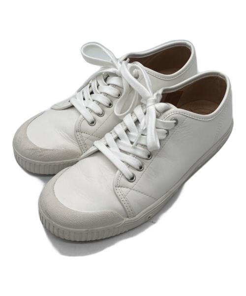 Spring court（スプリングコート）Spring court (スプリングコート) スプリングコート レザー スニーカー　シューズ ホワイト サイズ:37の古着・服飾アイテム