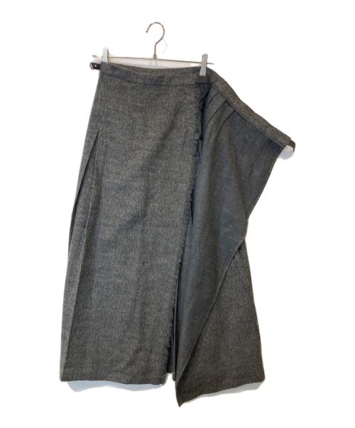 O'NEIL OF DUBLIN（オニールオブダブリン）O'NEIL OF DUBLIN (オニールオブダブリン) ラップスカート　1678-343-2847 グレー サイズ:F 36の古着・服飾アイテム