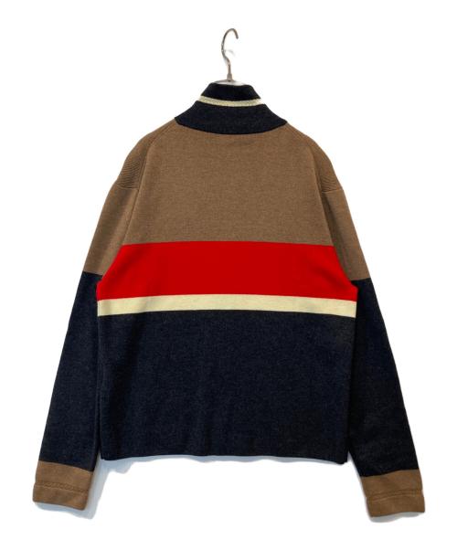 WALES BONNER（ウェールズボナー）WALES BONNER (ウェールズボナー) GEORGE ZIP KNIT CARDIGAN　MA21KN01-KN01-9351 ブラウン サイズ:XLの古着・服飾アイテム